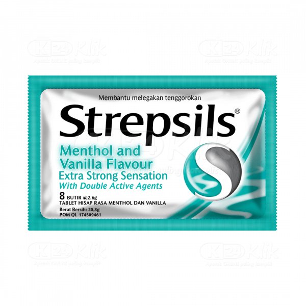 Strepsils Mentavani Biru 8s